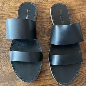 Madewell black leather sandals